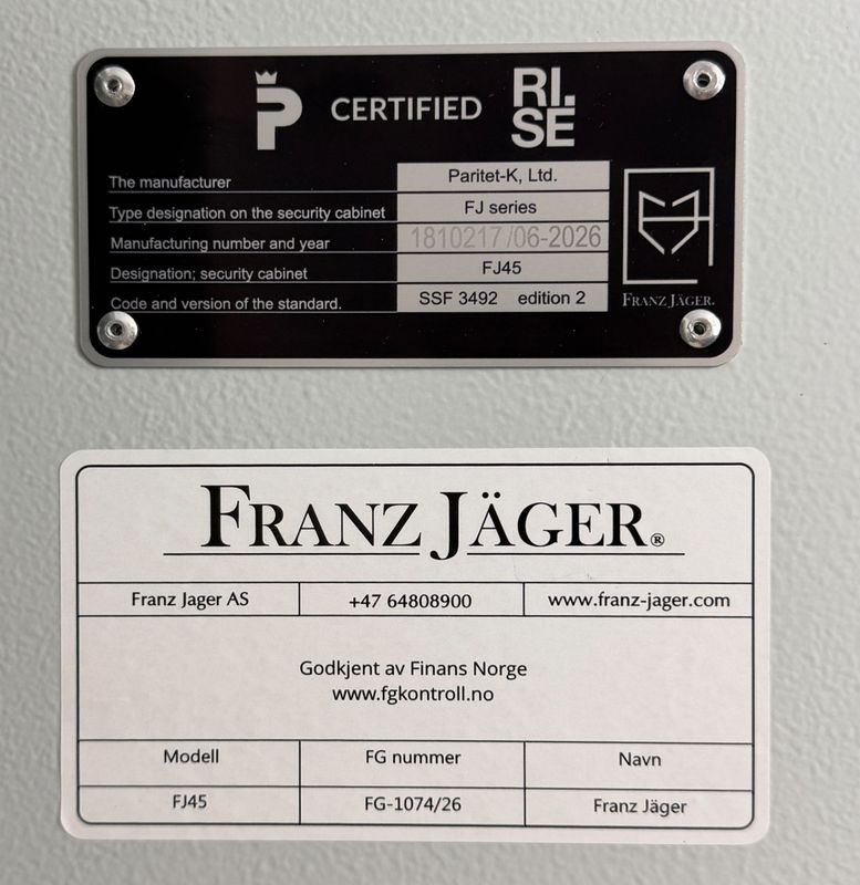 Franz Jäger Säkerhetsskåp Mini Key Fighter 2026